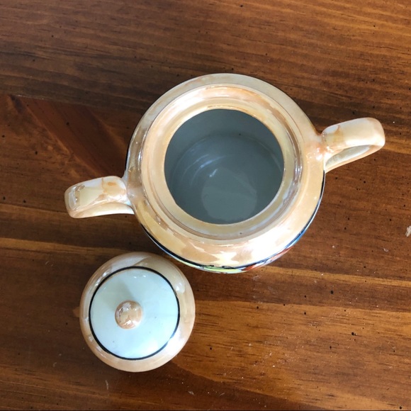 Vintage Japanese Lusterware Sugar Bowl - Picture 8 of 10